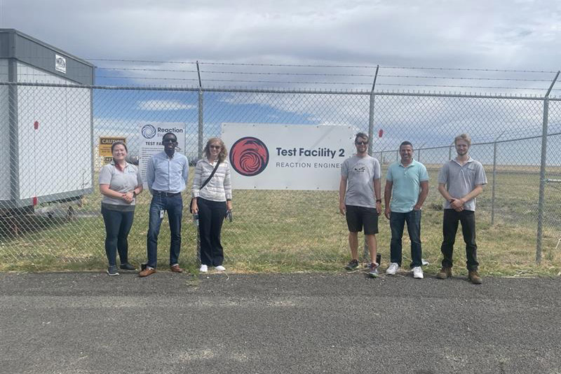 Group photo at Colorado Air and SpacePort (CASP)