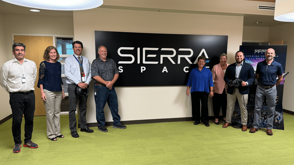 Group photo at Sierra Space, iQ3Connect